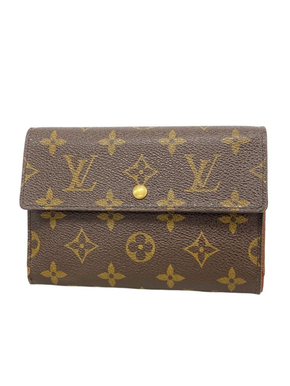 Louis Vuitton Trifold Wallet Monogram Porte Tresor Etui Papiers Brown